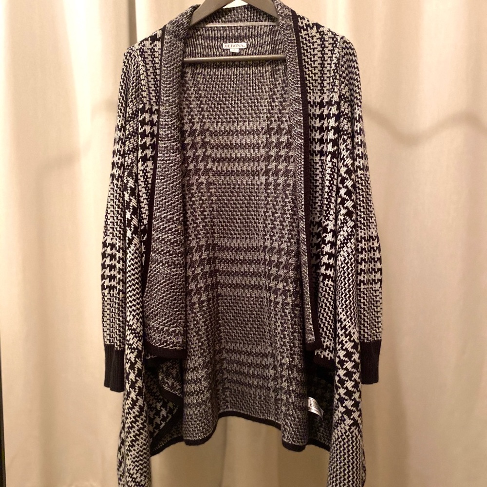 Black & White Sweater Cardigan